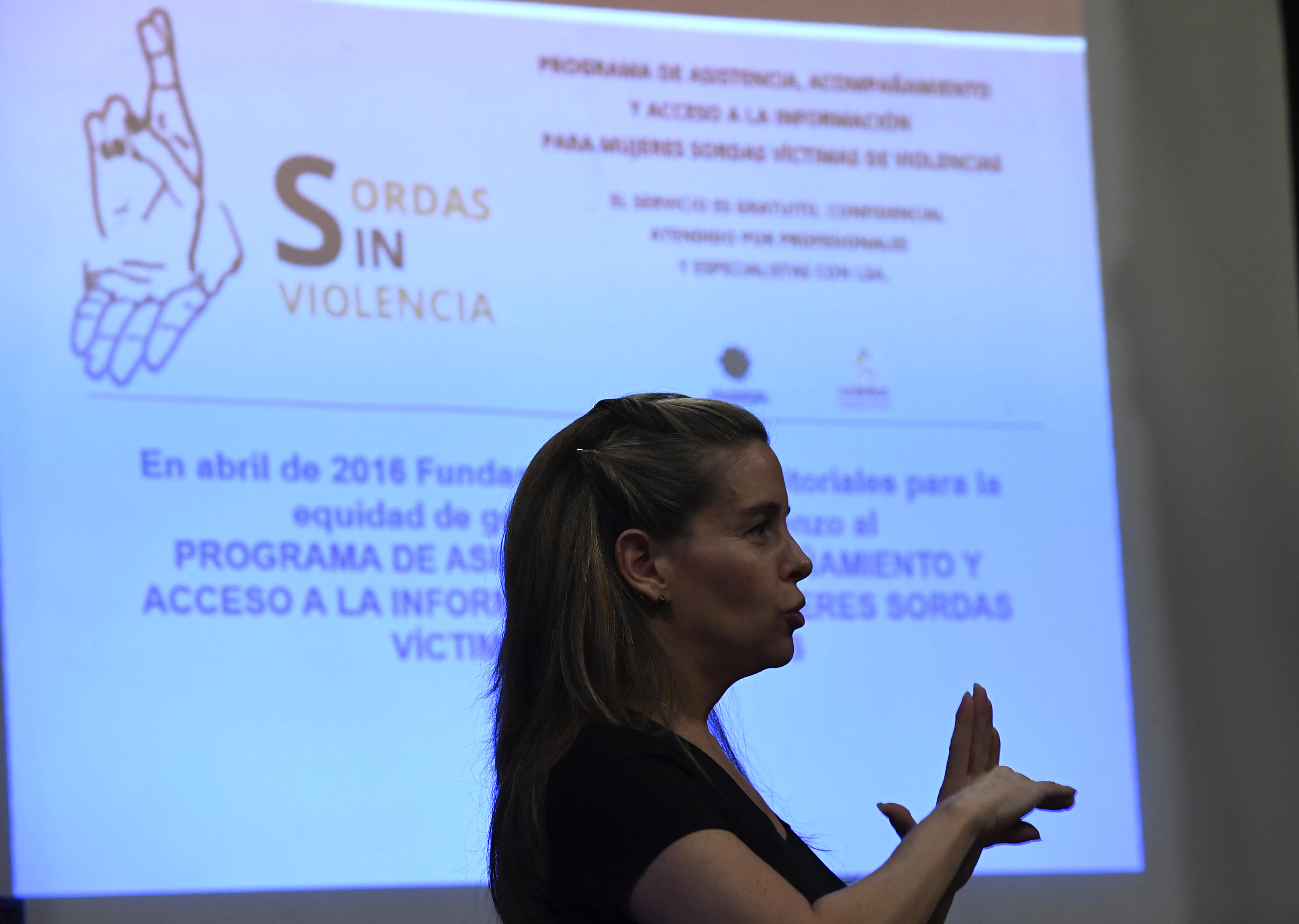 Presentación del Programa Sordas sin Violencia.Fot
