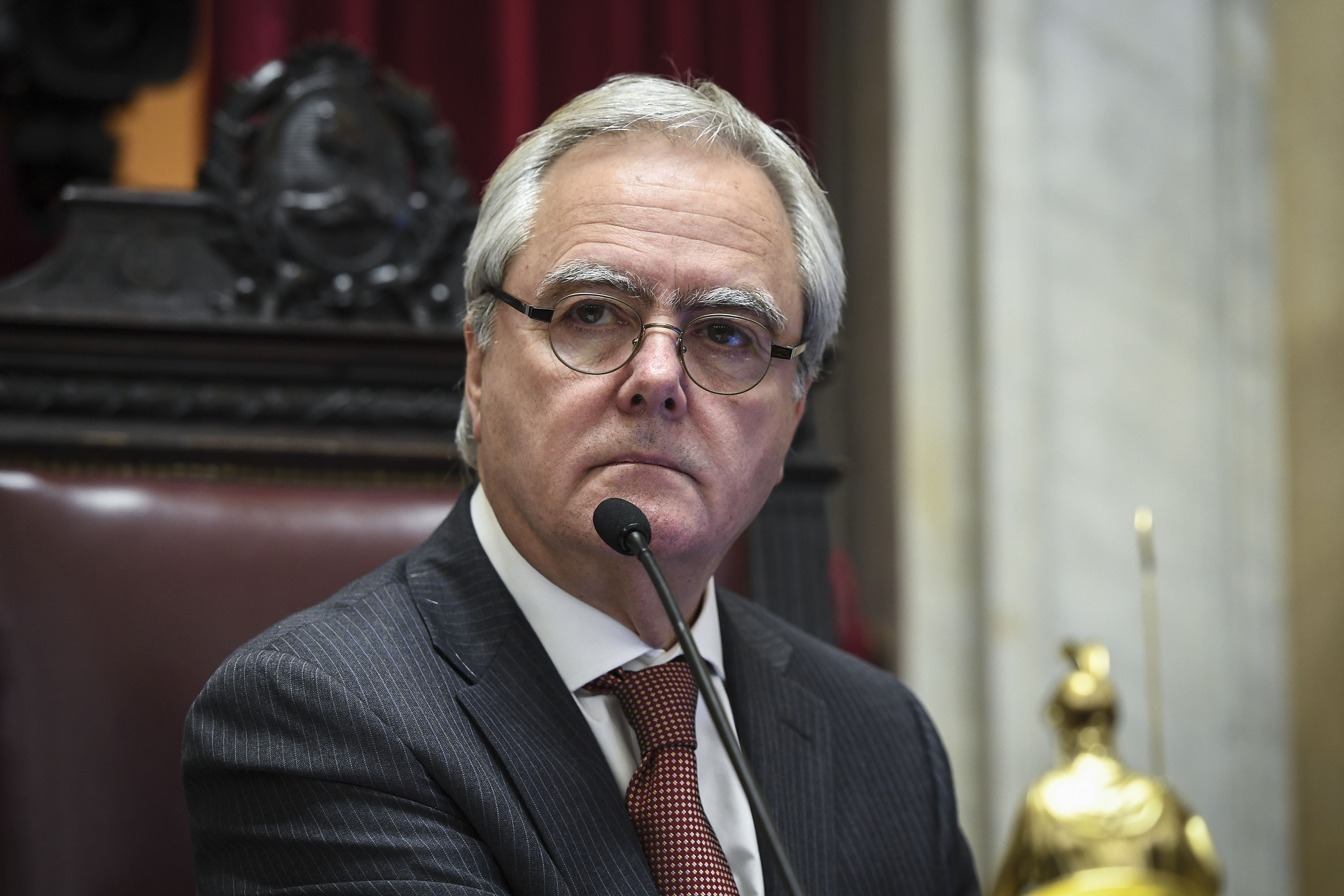 El presidente provisional del Senado, Federico Pin