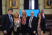 Visita del Embajador de la República de Cuba, Orestes Pérez Pérez