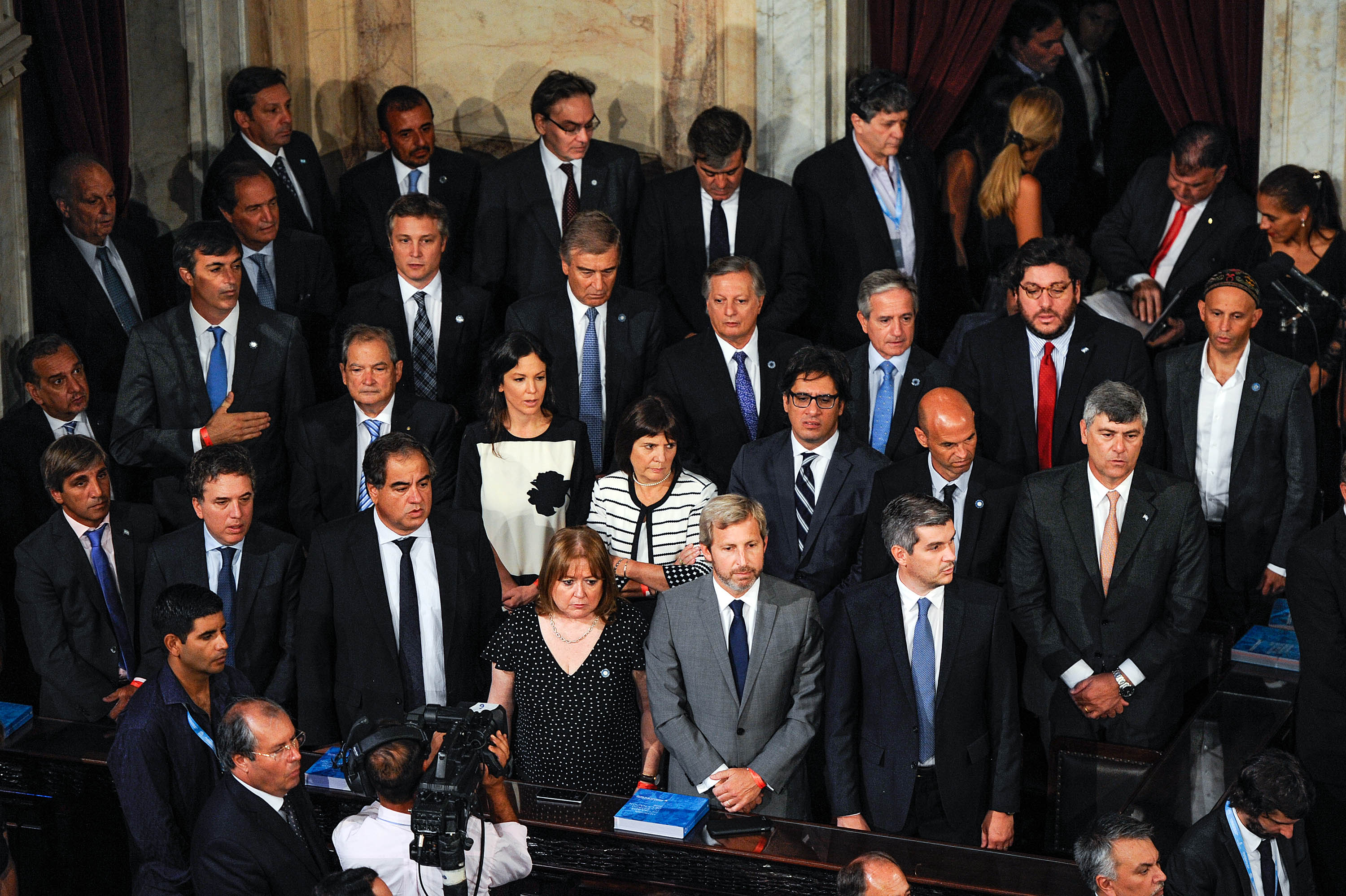 Miembros del Gabinete Nacional el La Apertura de l